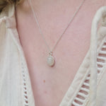 Small Oval Moon Dust Princess Necklace