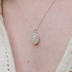 Small Oval Moon Dust Princess Necklace