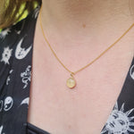 Small Moon Dust Phoenix Gold Necklace