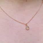 Tiny Moon Dust Phoenix Rose Gold Necklace