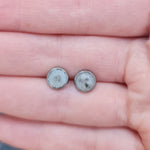 Teeny Moon Genuine Lunar Moon Dust Stud Earrings