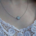 Small Floating Ashes Necklace Hypoallergenic