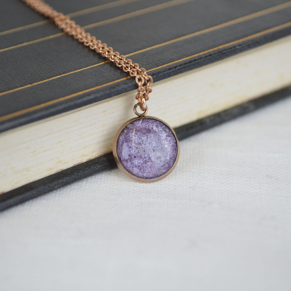 Rose Gold Ashes Necklace Hypoallergenic