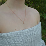 Tiny Moon Dust Phoenix Rose Gold Necklace