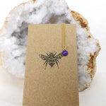 Tiny Round Phoenix Ashes Necklace Gold