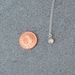 Teeny Round Phoenix Ashes Necklace Sterling Silver