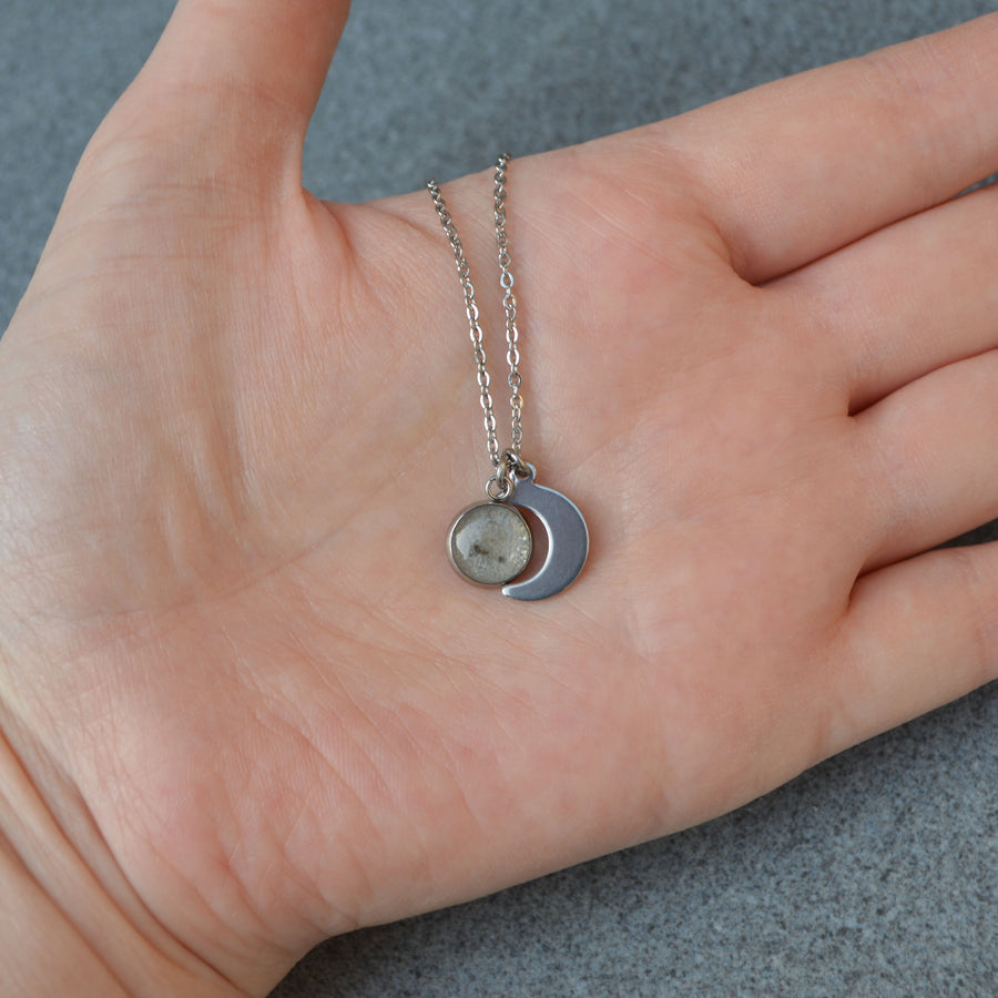 Small Moon Dust Necklace Hypoallergenic