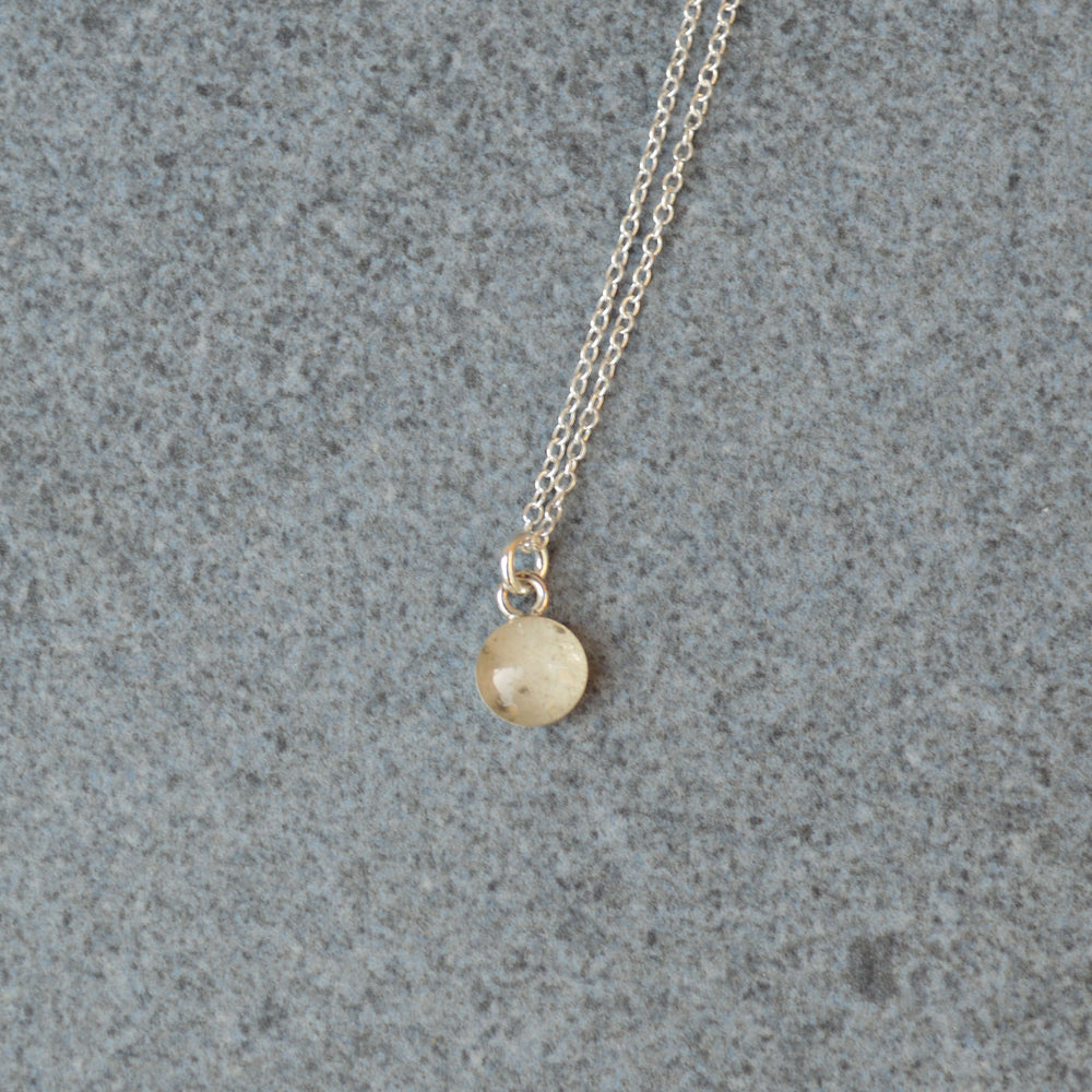 Teeny Moon Dust Necklace Sterling Silver