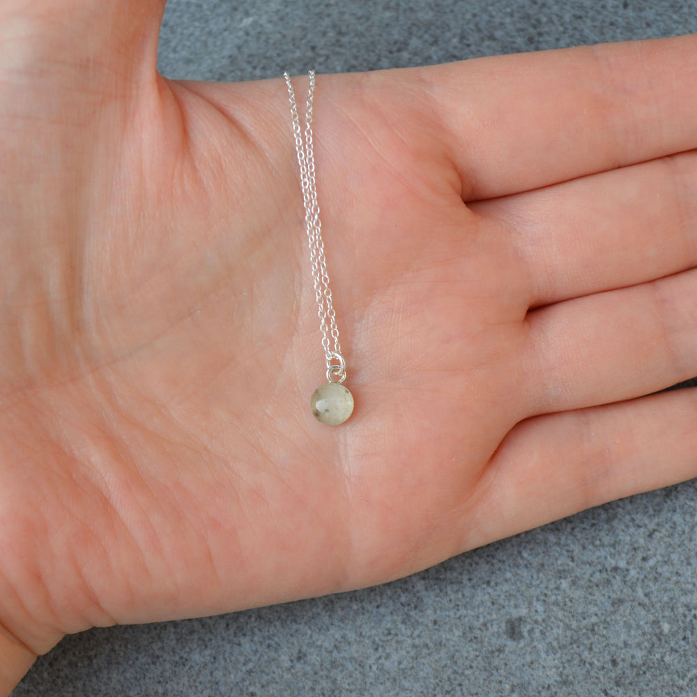 Teeny Moon Dust Necklace Sterling Silver