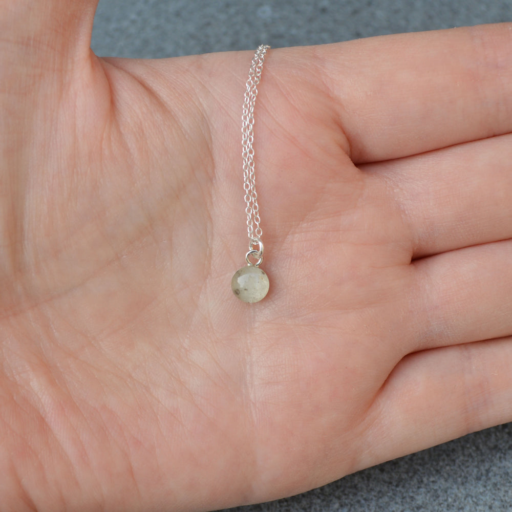 Teeny Moon Dust Necklace Sterling Silver