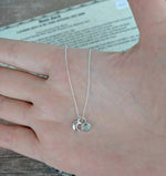 Tiny Moon Dust Necklace Sterling Silver