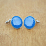 Large Ashes Cufflinks Rhodium