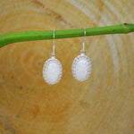 Medium Princess Ashes Dangle Earrings Sterling Silver