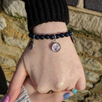Blue Goldstone Custom Picture Bracelet of a Dog  