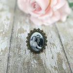 Custom Picture Vintage Gold Brooch