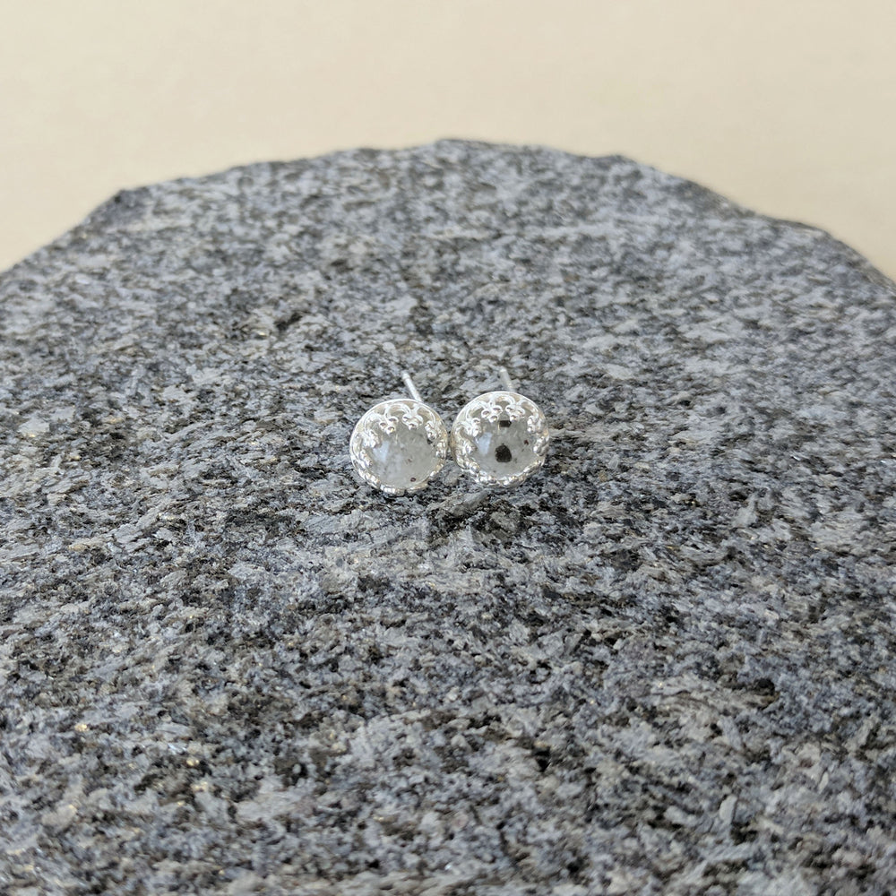 Genuine Lunar Moon Dust Princess Stud Earrings