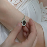 Medium Oval Princess Ashes Charm Sterling Silver