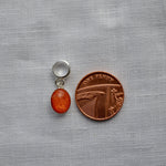 Small Oval Phoenix Ashes Charm Sterling Silver