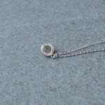 Small Princess Round Stone Ashes Necklace