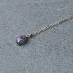 Small Princess Oval Stone Ashes Necklace