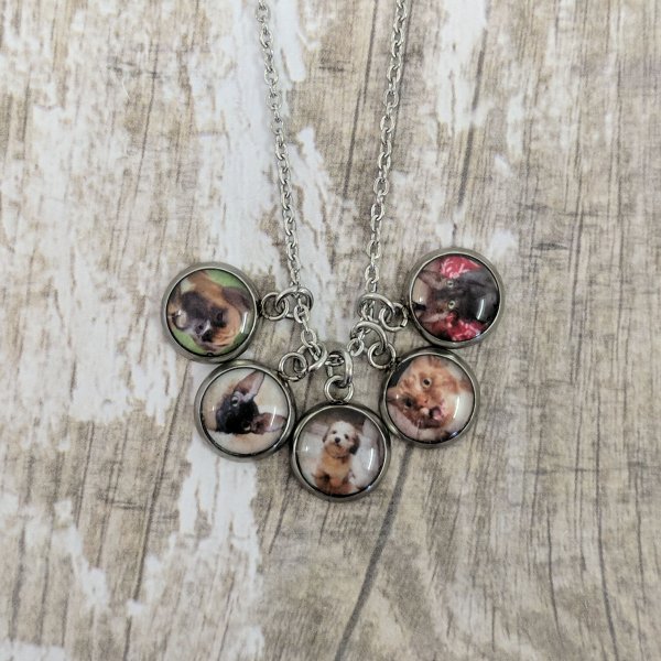 Tiny Personalised Picture Hypoallergenic Stainless Necklace