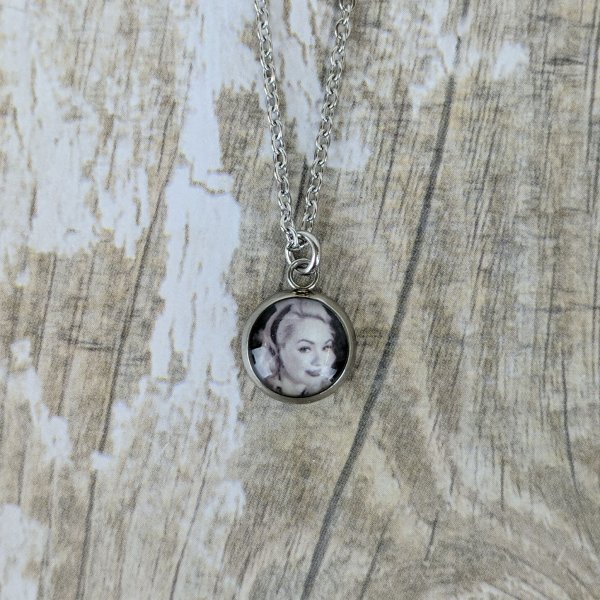 Tiny Personalised Picture Hypoallergenic Stainless Necklace